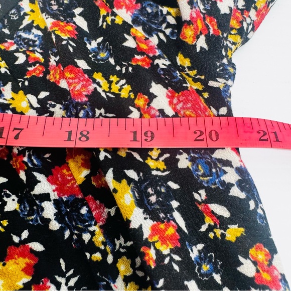 Free People Wild Flowers Bell Sleeve Henley Tunic Top Size Small - Picture 10 of 11